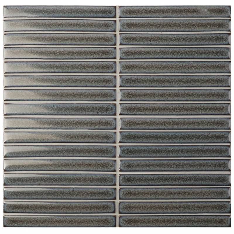 Gạch thẻ trang trí ốp tường hình dạng dải 15x145mm màu xám 15KLTE-012