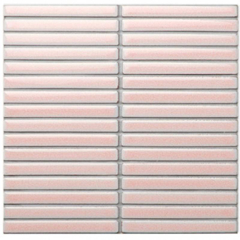 Gạch thẻ trang trí ốp tường hình dạng dải 15x145mm màu hồng 15KLTE-99