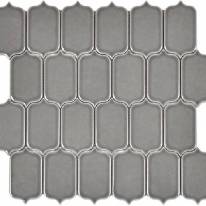 Gạch trang trí ốp tường hình dạng lục giác 41.6*75.2mm màu xám KLCY004