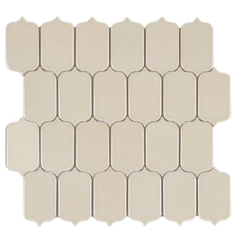 Gạch trang trí ốp tường hình dạng lục giác 41.6*75.2mm màu xám KLCY005