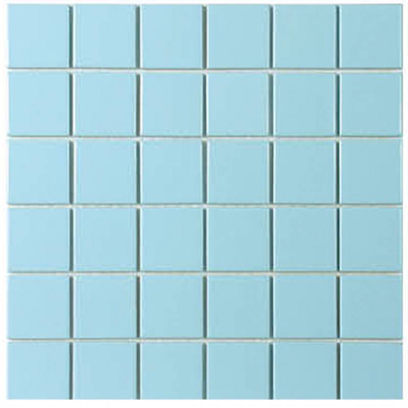 Gạch mosaic hồ bơi vuông 48x48mm màu xanh ID3478