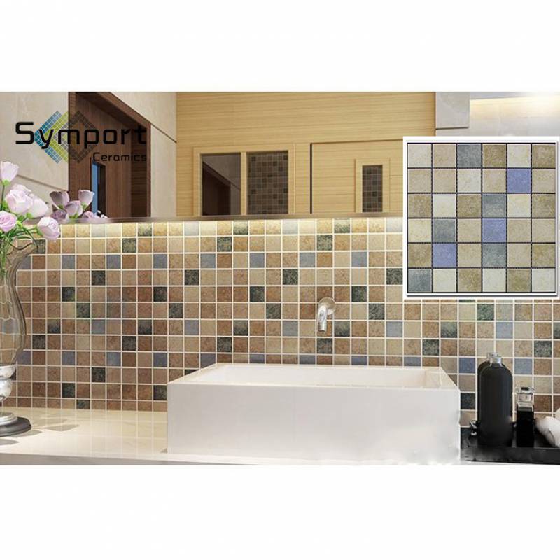Gạch mosaic trang trí vuông 305x305 màu sắc hỗn hợp STF1002