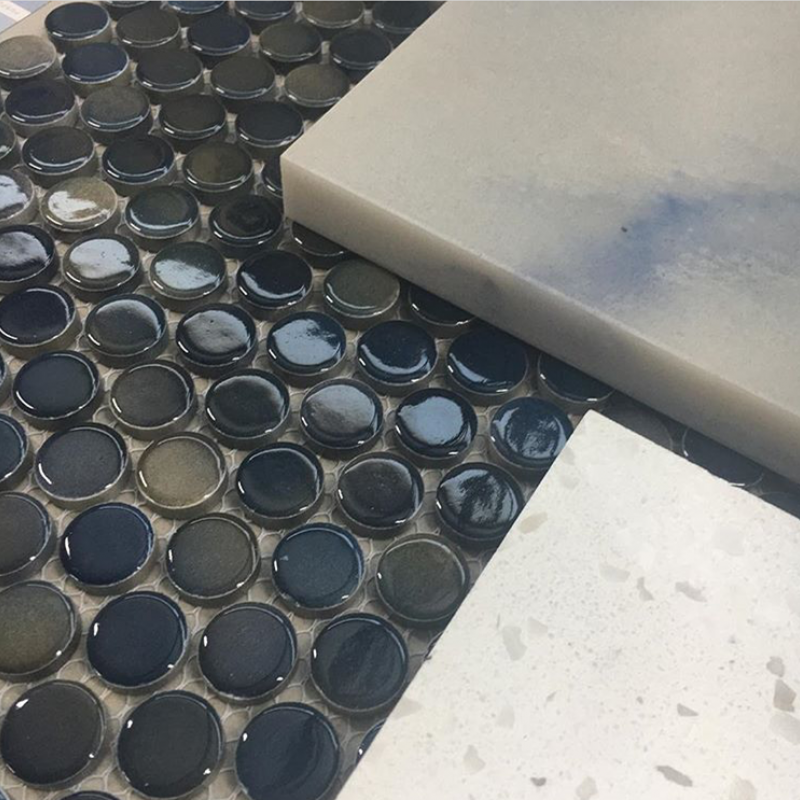 Gạch mosaic ốp tường 300x300mm màu sắc hỗn hợp BJ2369