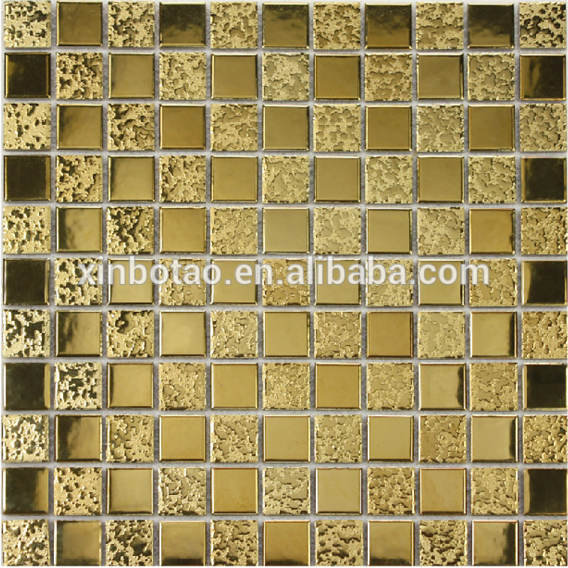 Gạch mosaic trang trí 305x305mm màu vàng GM039