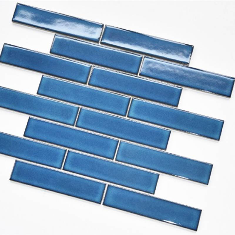 Gach mosaic trang trí 280x295mm màu xanh BL576