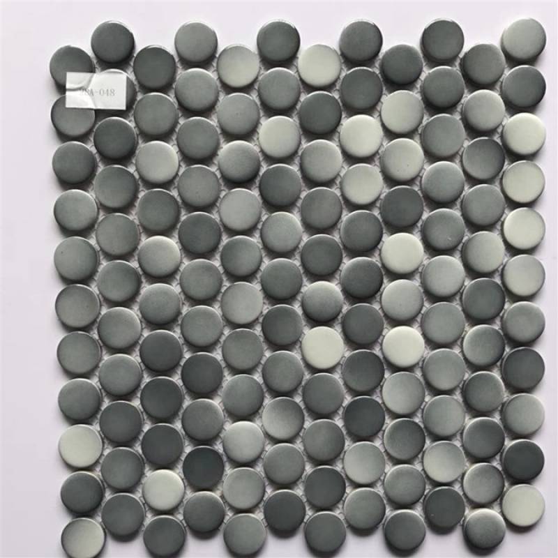 Gạch mosaic trang trí 305x305mm màu xám R-06