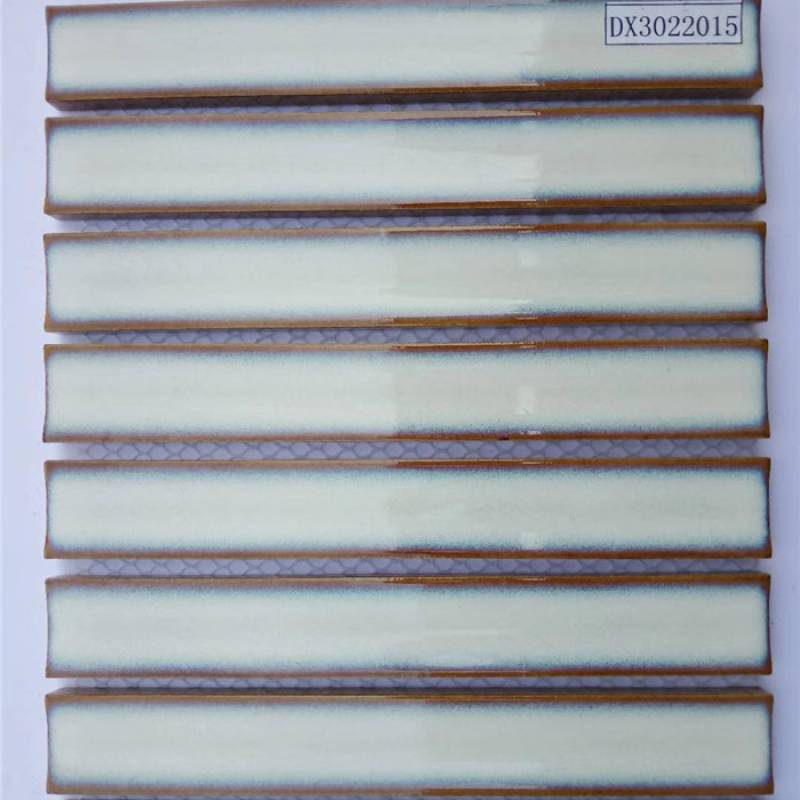 Gạch mosaic trang trí dải dài 300x300mm màu xanh trắng DX3022015