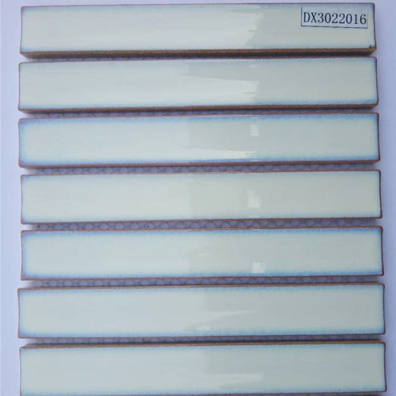 Gạch mosaic trang trí dải dài 300x300mm màu xanh trắng DX3022016