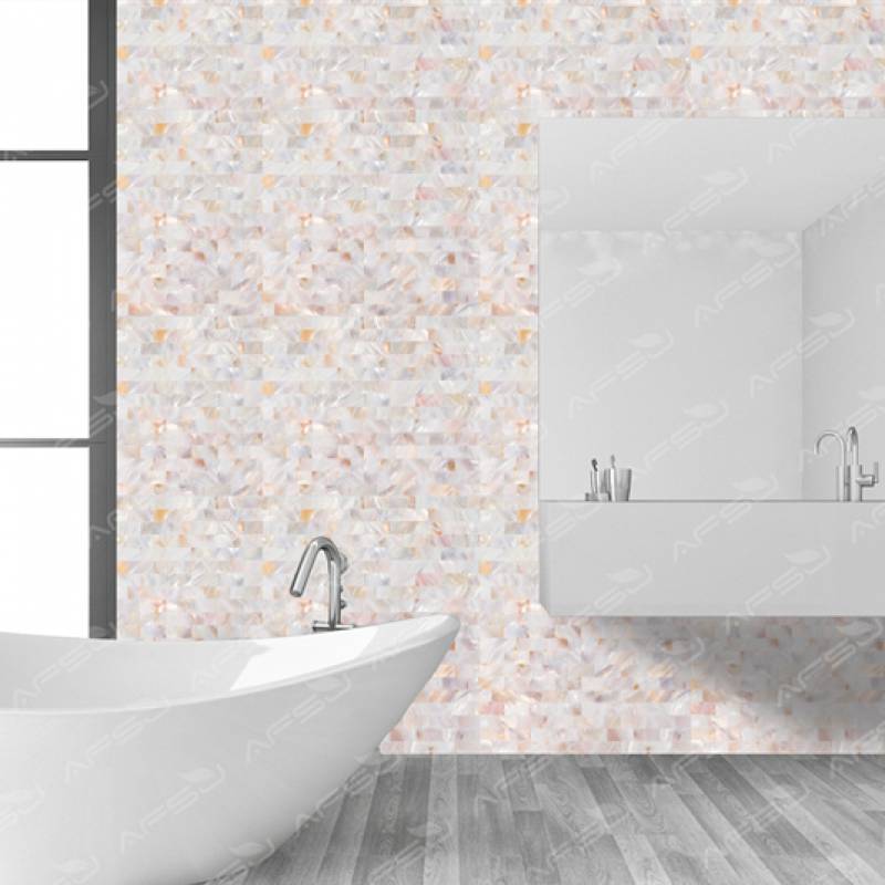 Gạch mosaic màu sắc hỗn hợp ngọc trai ngọc SH002