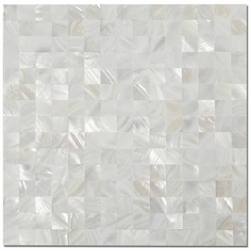 Gạch mosaic màu trắng ngọc trai QD856