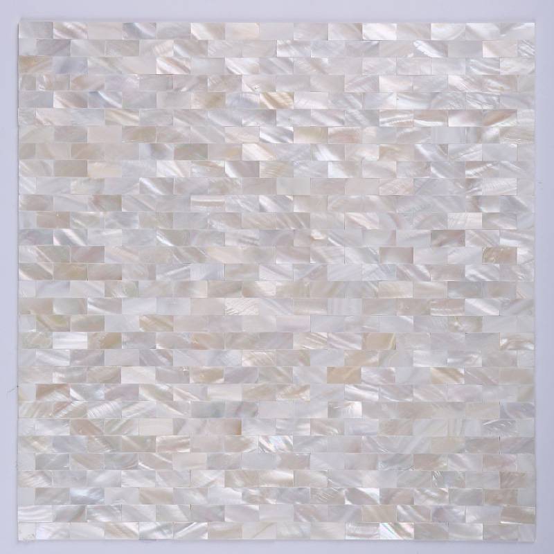 Gạch mosaic màu trắng ngọc trai BB807