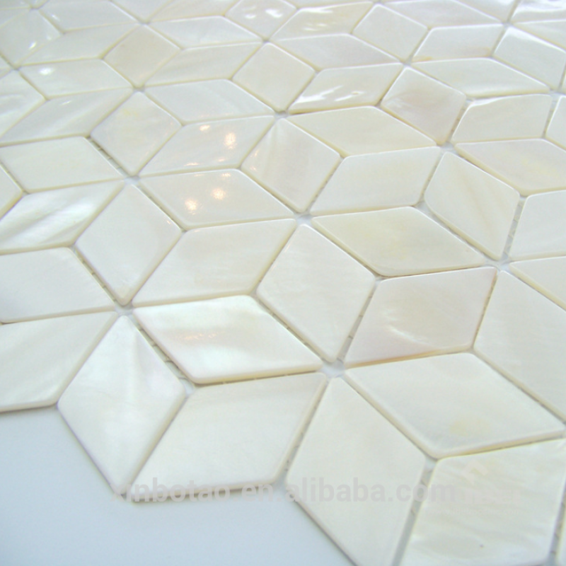 Gạch mosaic màu trắng ngọc trai BB808