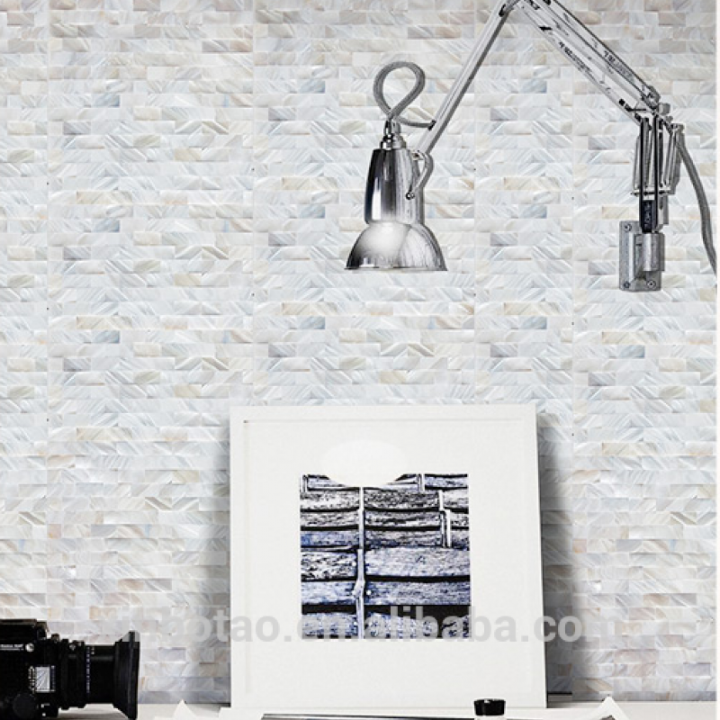 Gạch mosaic màu trắng ngọc trai B804