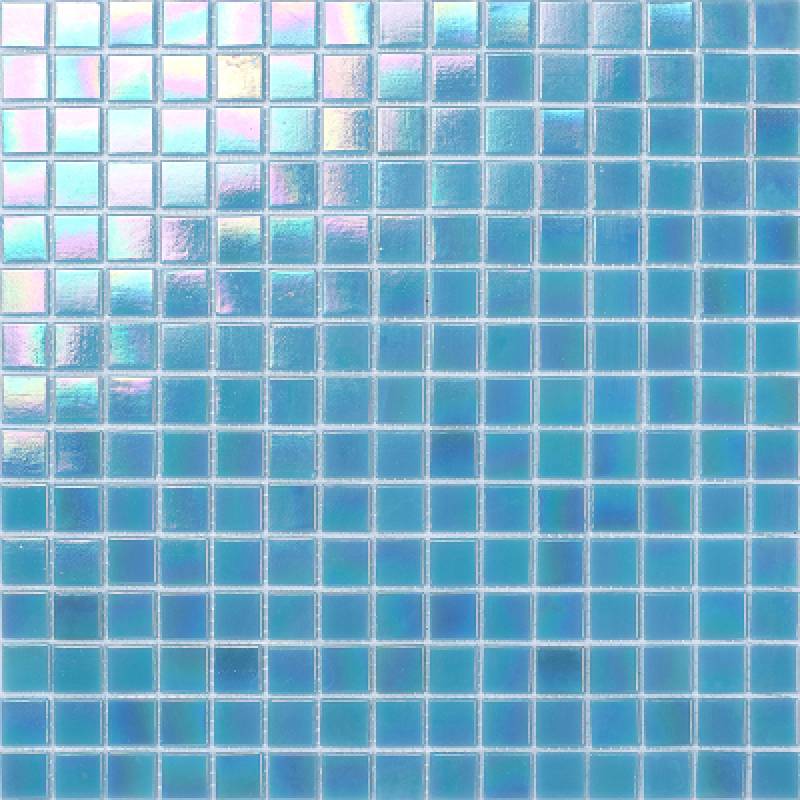 Gạch mosaic trang trí màu xanh vuông óng ánh 20731