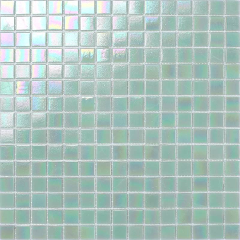 Gạch mosaic trang trí màu xanh lá cây vuông óng ánh 20631