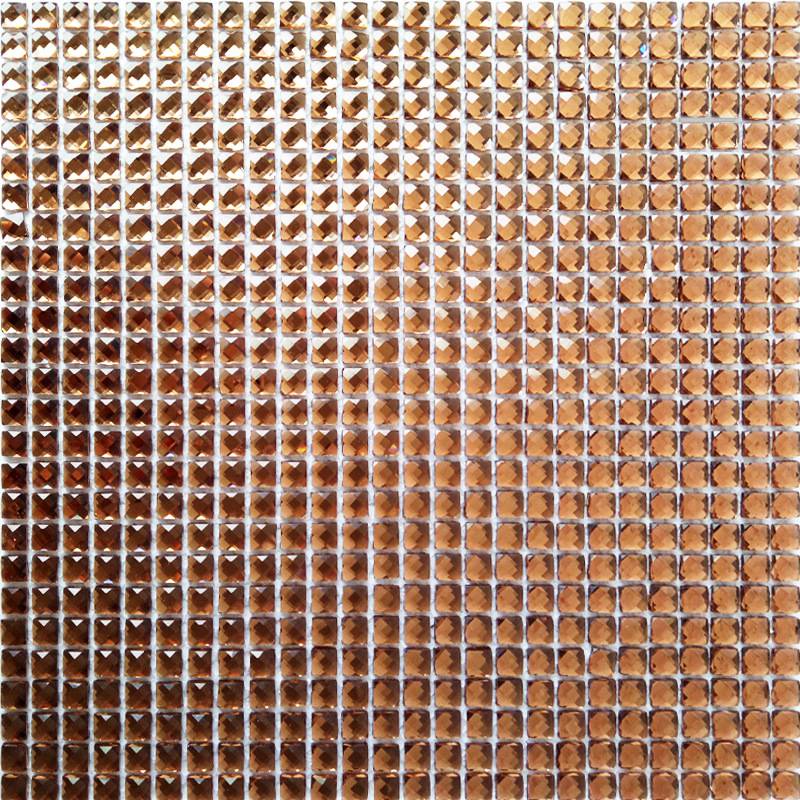 Gạch mosaic trang trí màu nâu vuông GH460