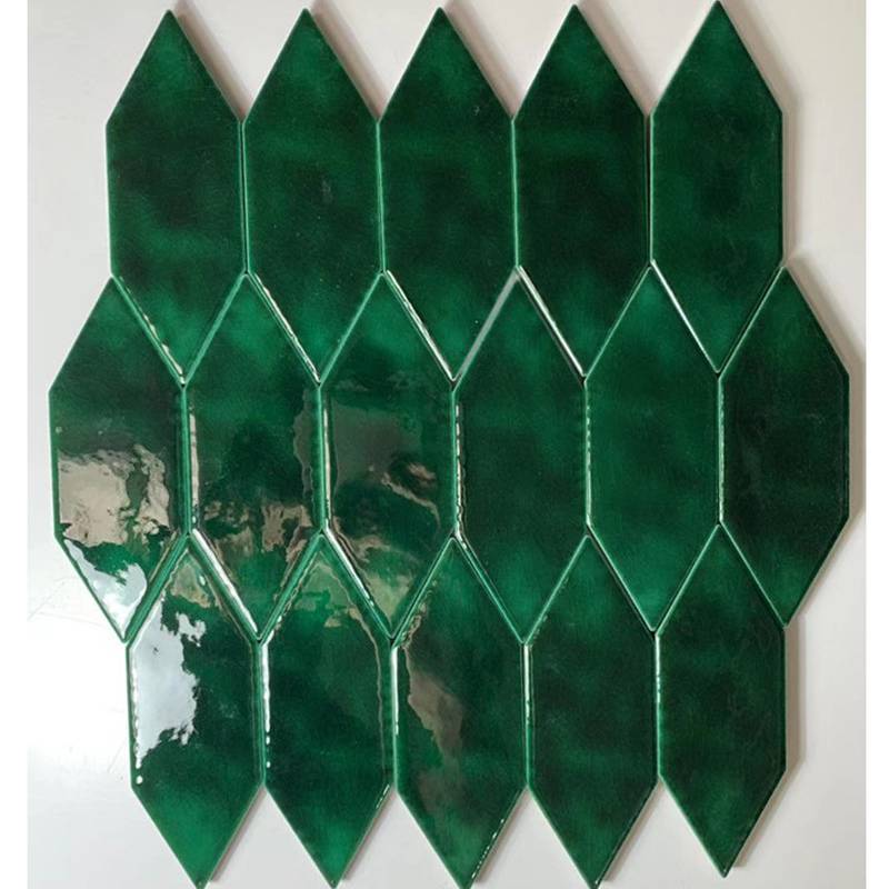 Gạch mosaic trang trí màu xanh Sym20025