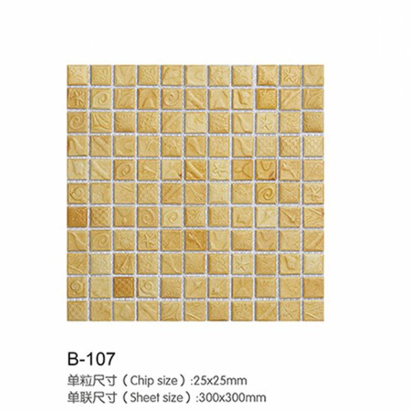 Gạch Trang Trí Phòng Khách, Phòng Tắm Và Vườn gạch Mosaic Ceramic B-107