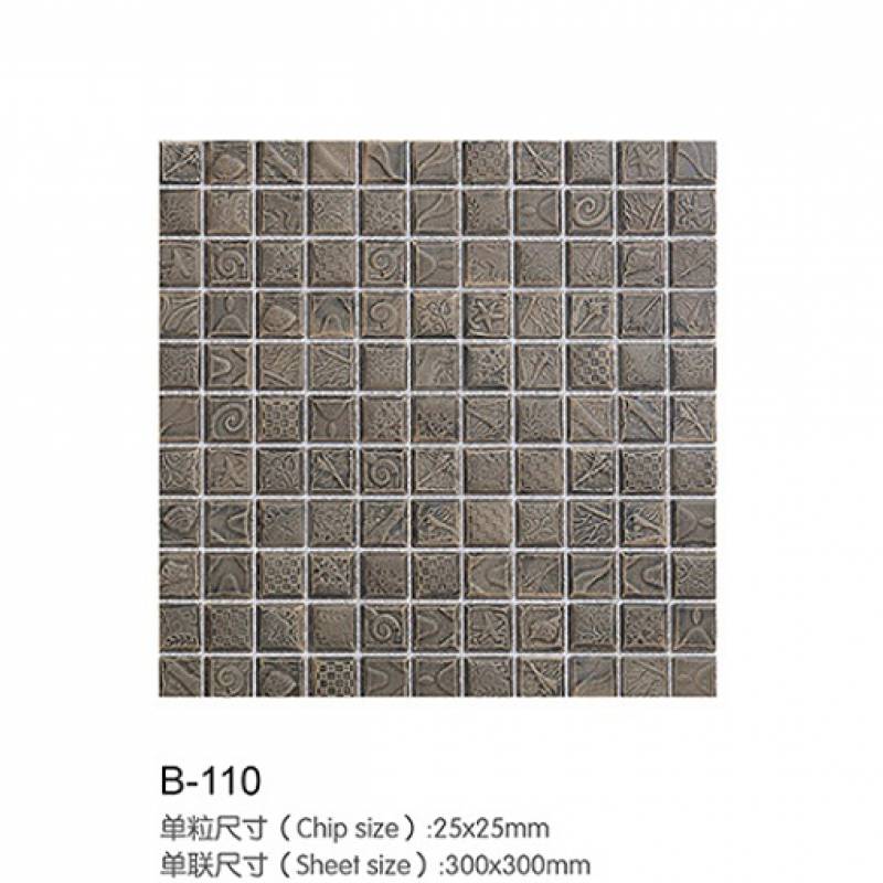 Gạch Trang Trí Phòng Khách, Phòng Tắm Và Vườn gạch Mosaic Ceramic B-110