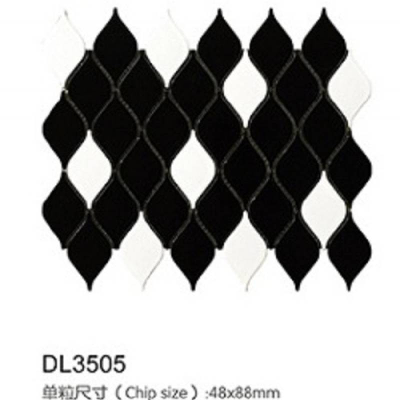 Gạch thiết kế Cho Phòng Tắm, Phòng Khách Tường Và Sàn Gạch Mosaic DL3505