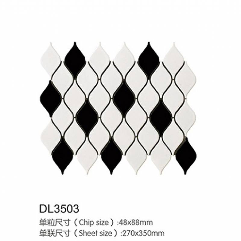 Gạch thiết kế Cho Phòng Tắm, Phòng Khách Tường Và Sàn Gạch Mosaic DL3503