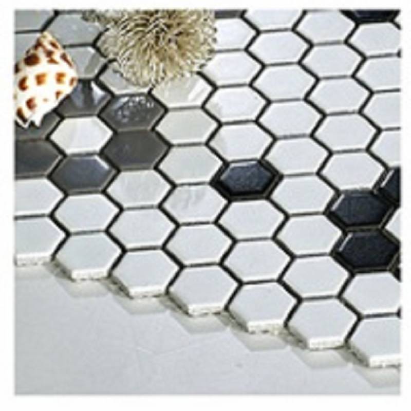 Gạch Mosaic Mẫu hoa Gốm Nhỏ Hình Lục Giác  lát sàn Phòng Tắm giá tốt
