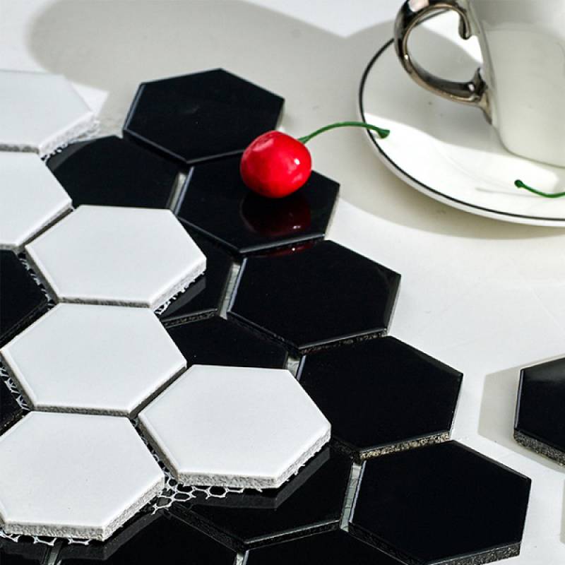 Gạch Hoa Mẫu Gốm Nhỏ Hình Lục Giác Gạch Mosaic Tiies