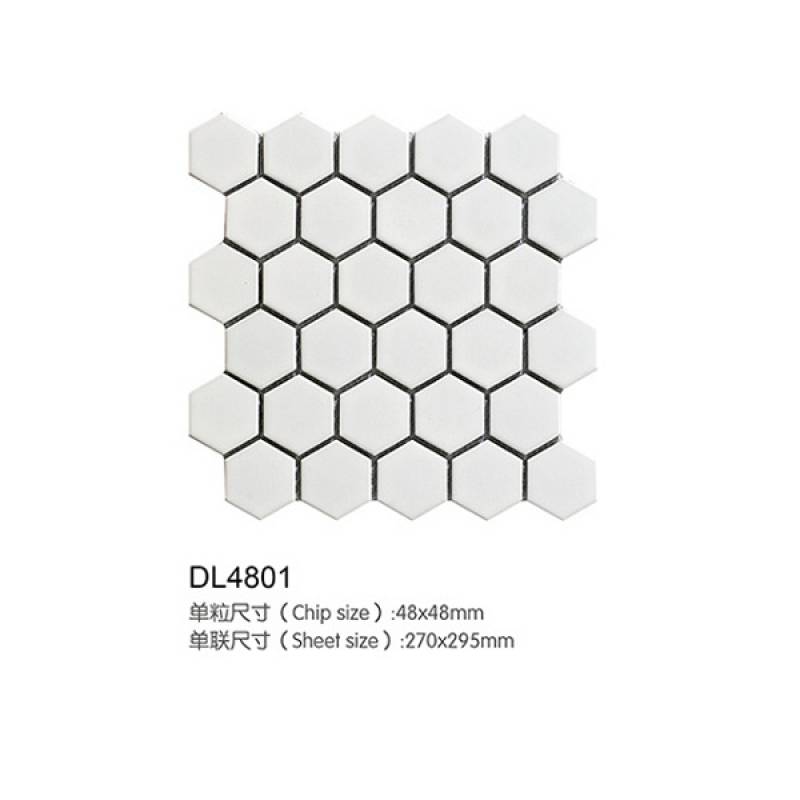 Gạch Hoa Mẫu Gốm Nhỏ Hình Lục Giác Gạch Mosaic Tiies DL4801