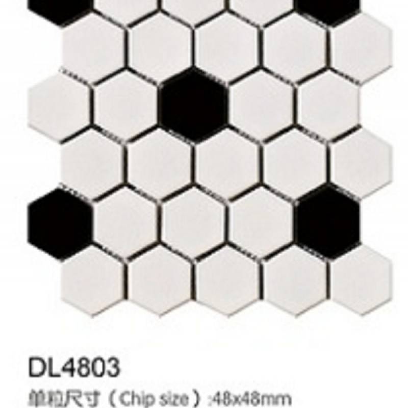 Gạch Hoa Mẫu Gốm Nhỏ Hình Lục Giác Gạch Mosaic Tiies DL4803