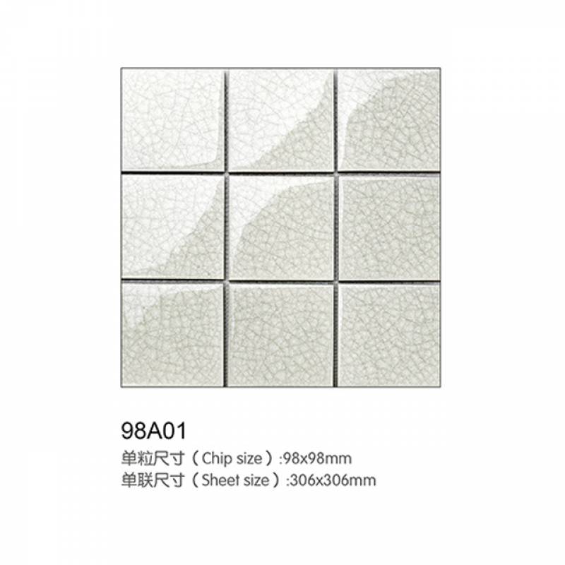 Gạch Mosaic Khảm Tường Và Lát Sàn Hiện Đại cho Phòng Tắm Và Hồ Bơi 98A01