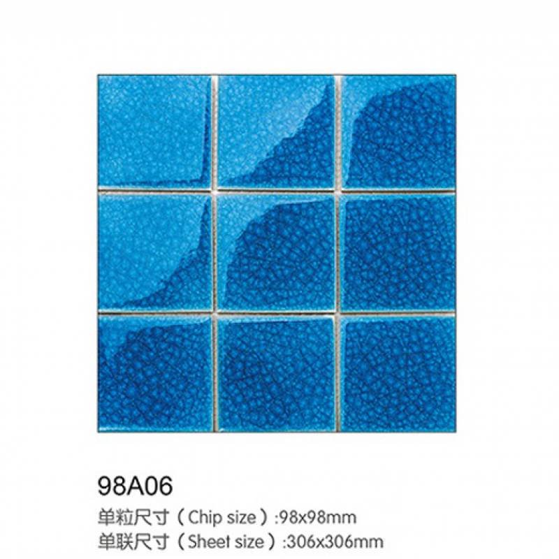Gạch Mosaic Khảm Tường Và Lát Sàn Hiện Đại cho Phòng Tắm Và Hồ Bơi 98A06