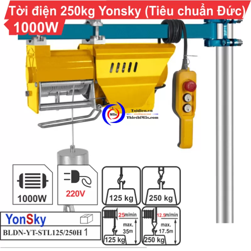 TỜI ĐIỆN YONSKY 250KG 1000W