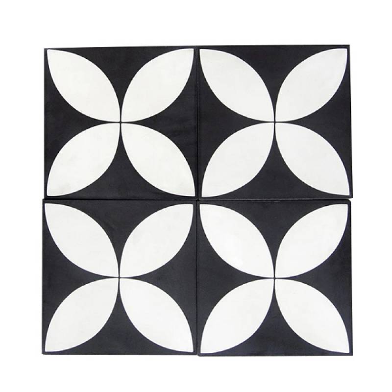 Gạch bông cổ điển 20*20cm YC75 màu đen