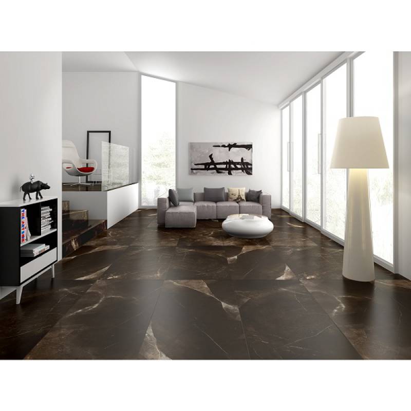 Gạch lát sàn và ốp tường hiện đại 800 x 800mm màu nâu 