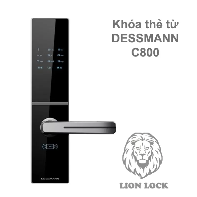 Khóa Cửa Thẻ Từ DessMann Đức C800 Giá Rẻ Thông Minh Chính Hãng