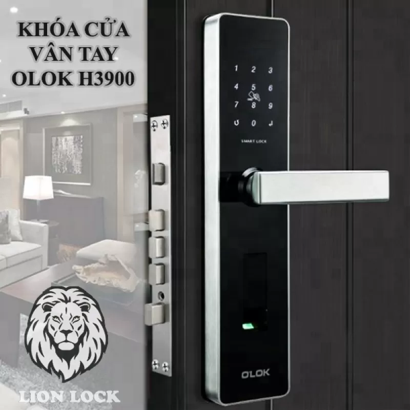 KHÓA CỬA VÂN TAY OLOK H3900 Khuyễn Mãi 25 % Hôm Nay