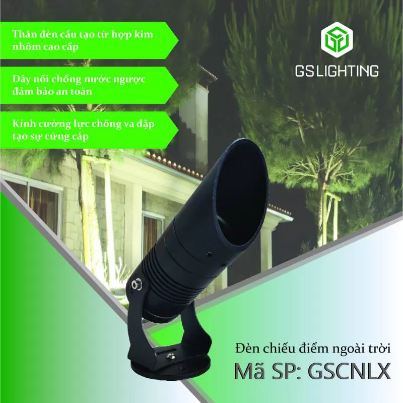 Đèn Chiếu Điểm Luxury Súng Canon Công Suất 12W GSCNLX12