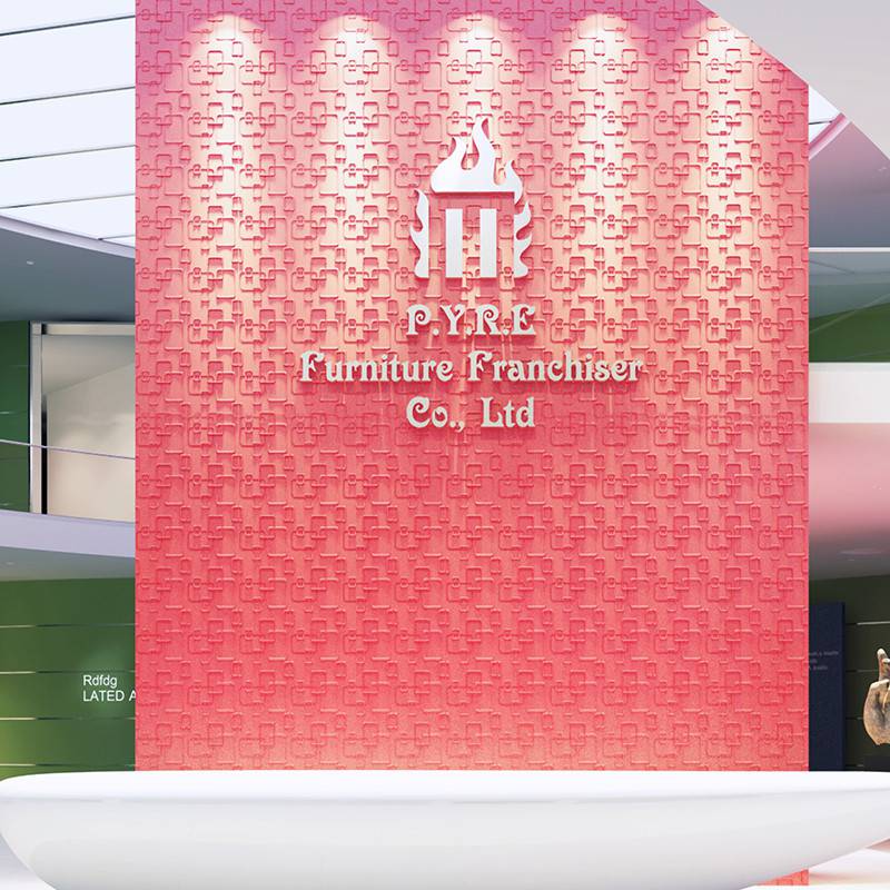 Gạch 3d ốp tường trang trí chống thấm màu đỏ