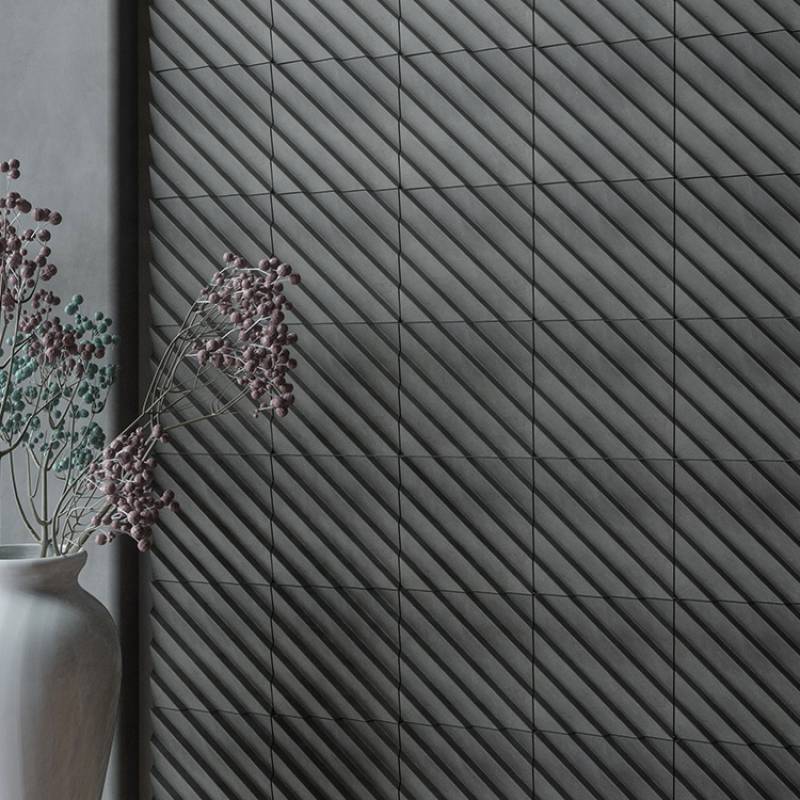 Gạch ốp tường trang trí 300*300m mmàu xám