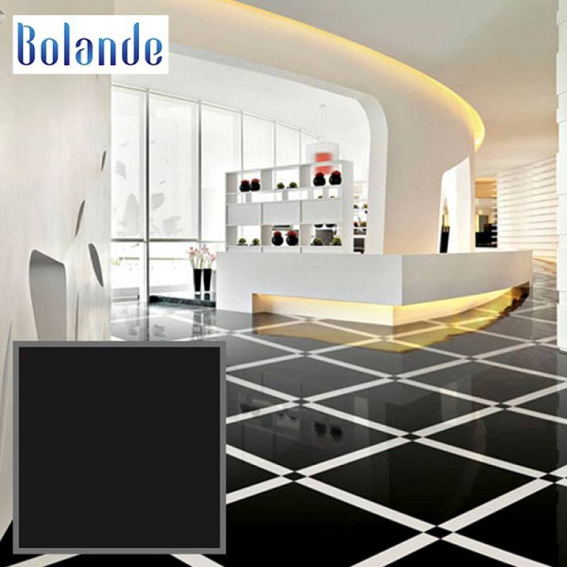 Gạch lát nền gốm đen men bóng cao cấp 600*600mm PPU604