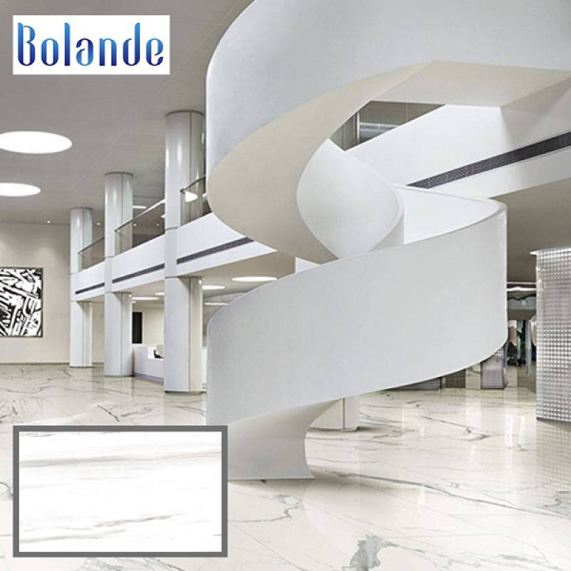 Gạch ốp lát men bóng toàn thân màu trắng cẩm thạch 600*1200mm FP12608 