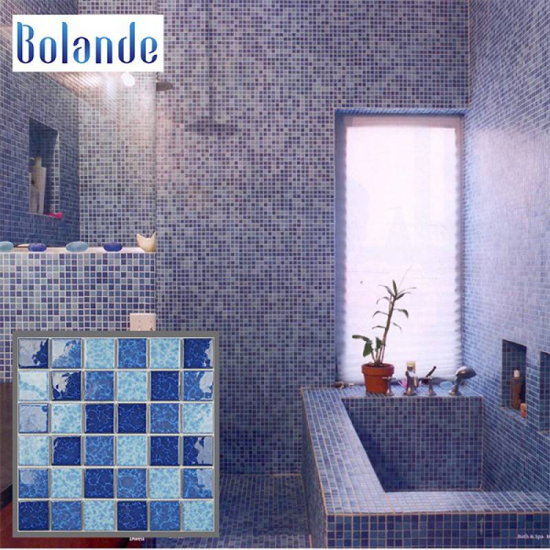 Gạch khảm tráng men gốm sứ màu xanh 300*300mm MSC-11