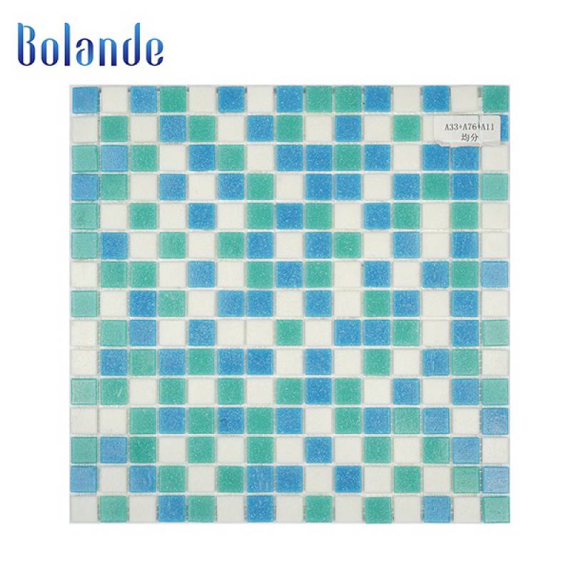 Gạch Mosaic thủy tinh ốp bể bơi cao cấp 300*300mm MSG-13