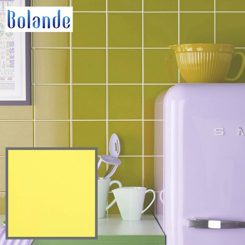 Gạch thẻ trang trí bề mặt bóng phẳng 100*100mm BL1010Y