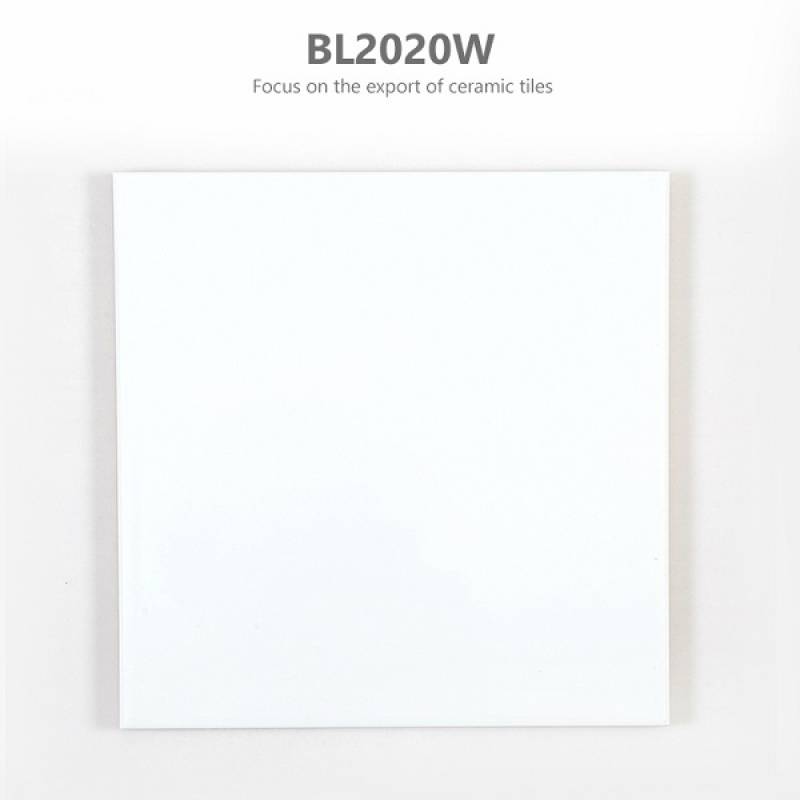 Gạch thẻ trang trí bề mặt bóng phẳng 200*200mm BL2020W