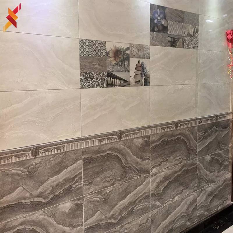 Gạch ốp tường trang trí men bóng 300*600 màu xám TP38088