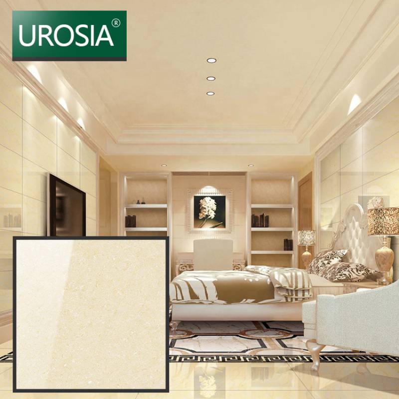 Gạch ốp lát men bóng trang trí màu vàng 600*600mm CTUPDD-XL02