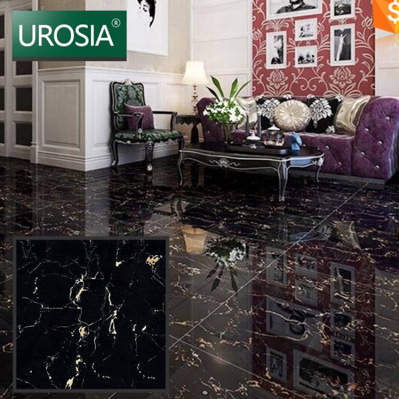 Gạch ốp lát men bóng trang trí màu đen 800*800mm JS8218