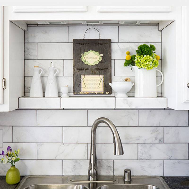 Gạch mosaic ốp tường trang trí màu trắng 290*290mm