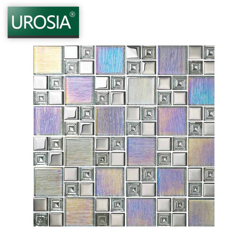 Gạch mosaic ốp tường trang trí màu sắc hỗn hợp 300*300mm DGZ07